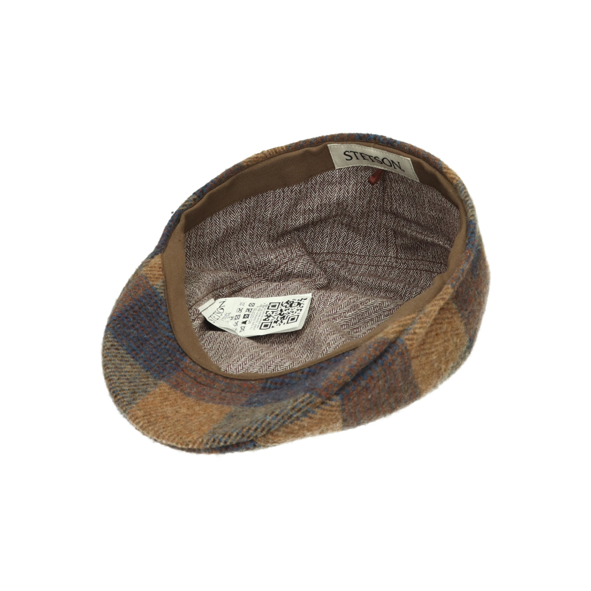 Ivy Cap Check Wool cognac