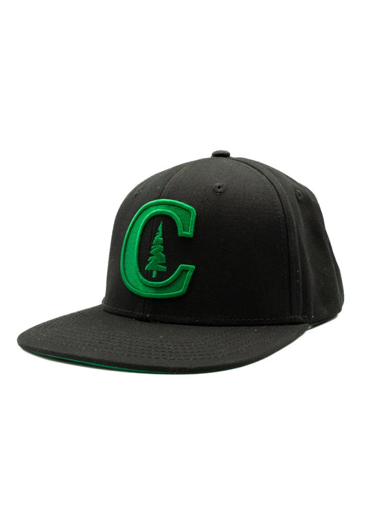 Crafton GREEN C Snapback Cap schwarz