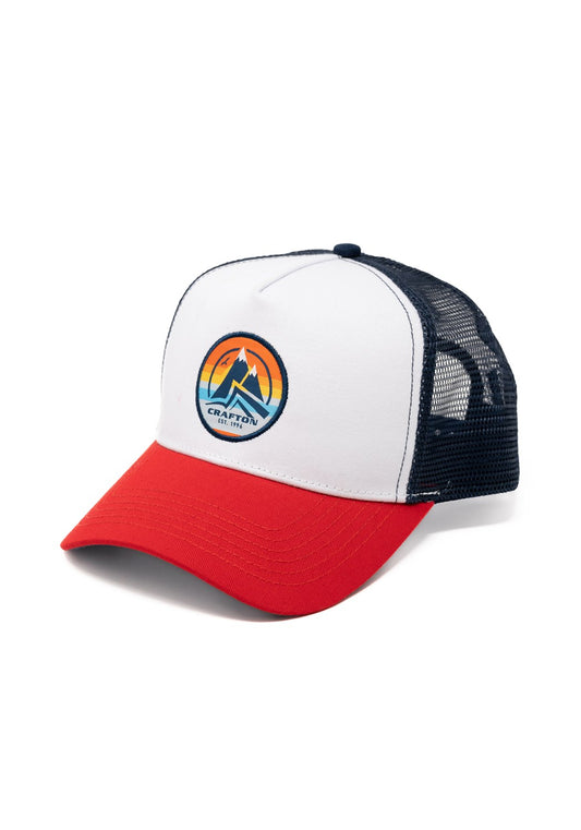 CRSUNRISE Trucker Cap red/white/navy