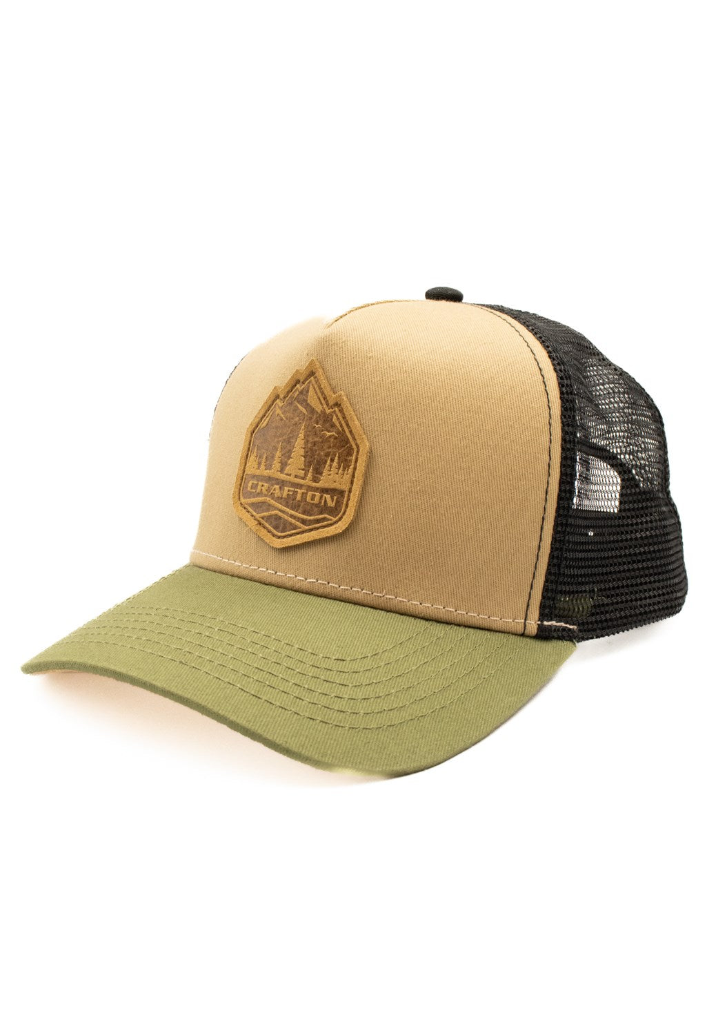 Crafton BIG MOUNTAIN Trucker Cap oliv beige schwarz