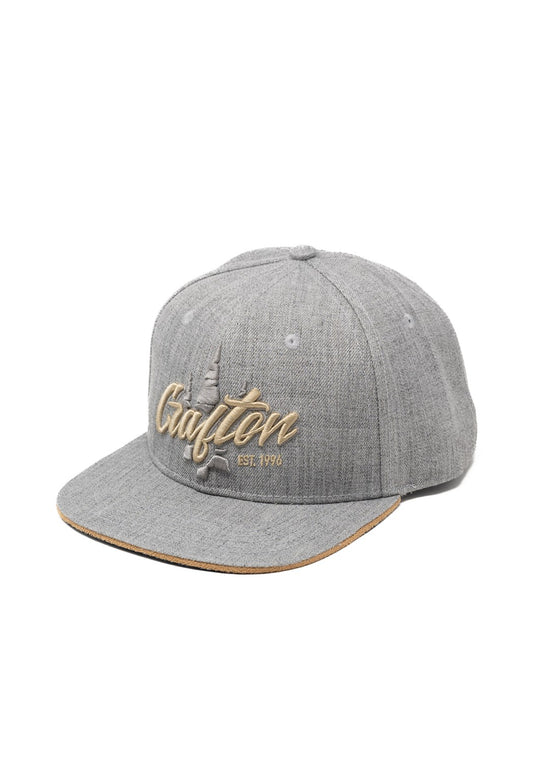 Crafton SCRIPT Snapback Cap grau