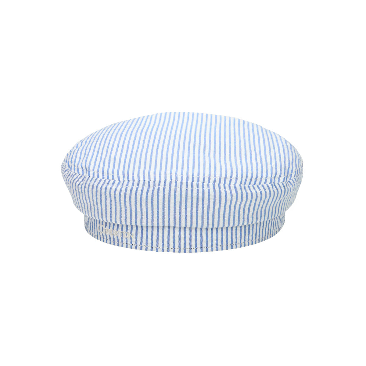 FIDDLER CAP off white blue seersucker