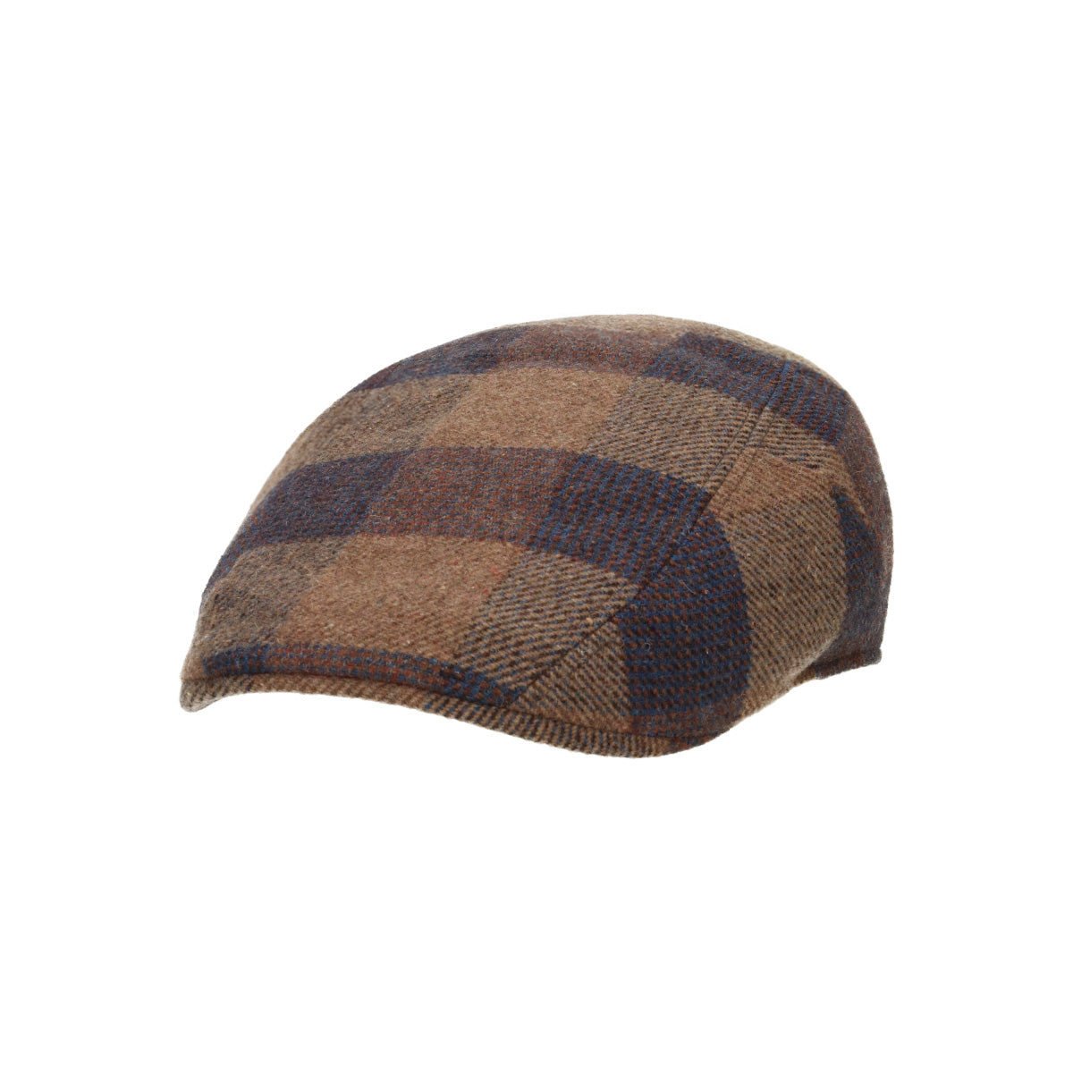 Ivy Cap Check Wool cognac