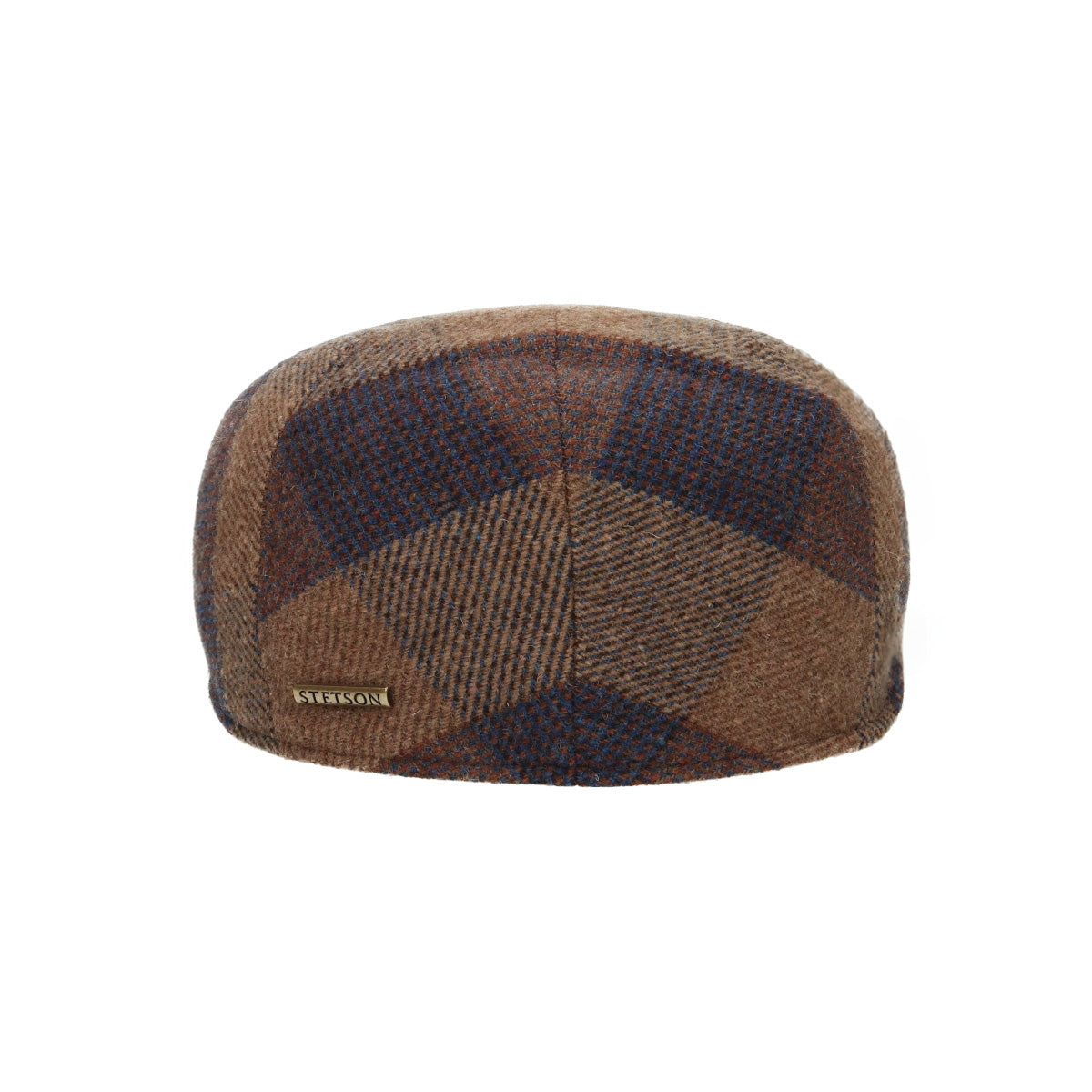 Ivy Cap Check Wool cognac