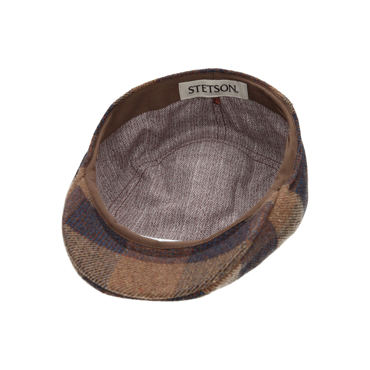 Ivy Cap Check Wool cognac