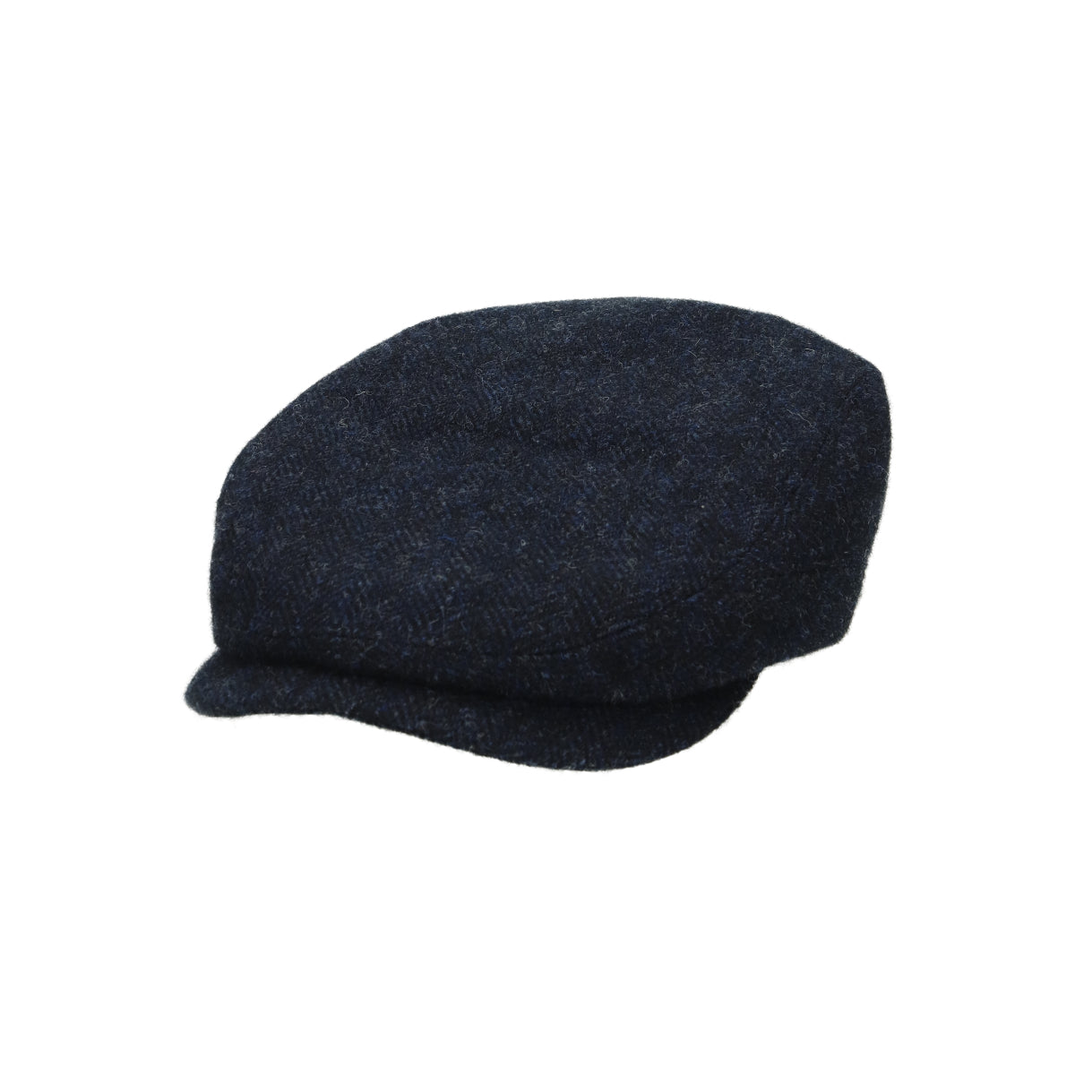 Driver Cap Wool Herringbone dunkelblau