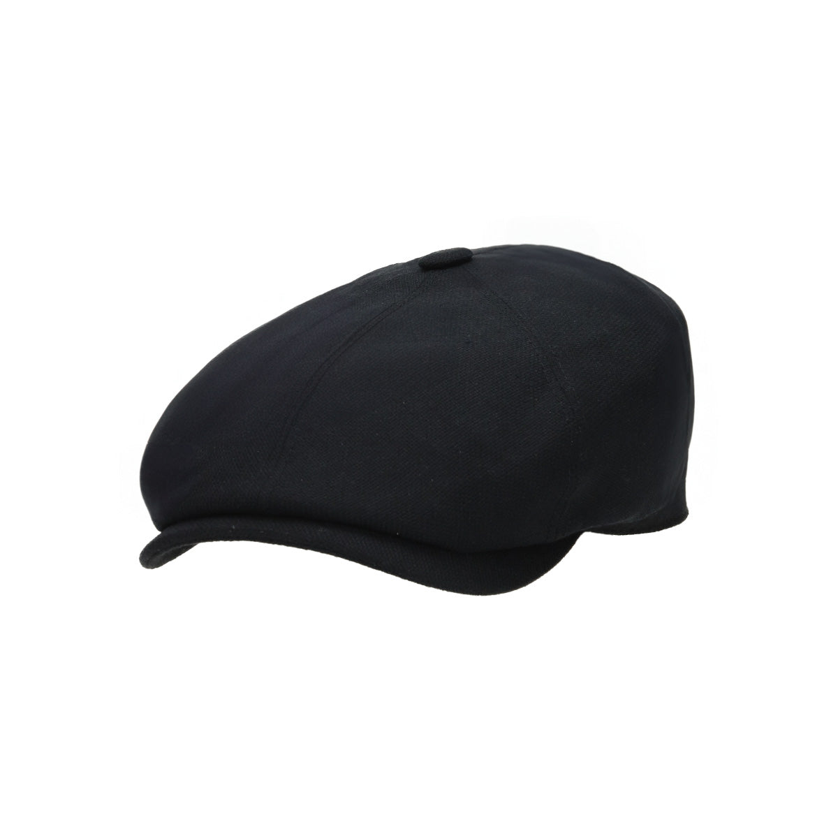 6-Panel Cap Virgin Wool/Cashmere schwarz