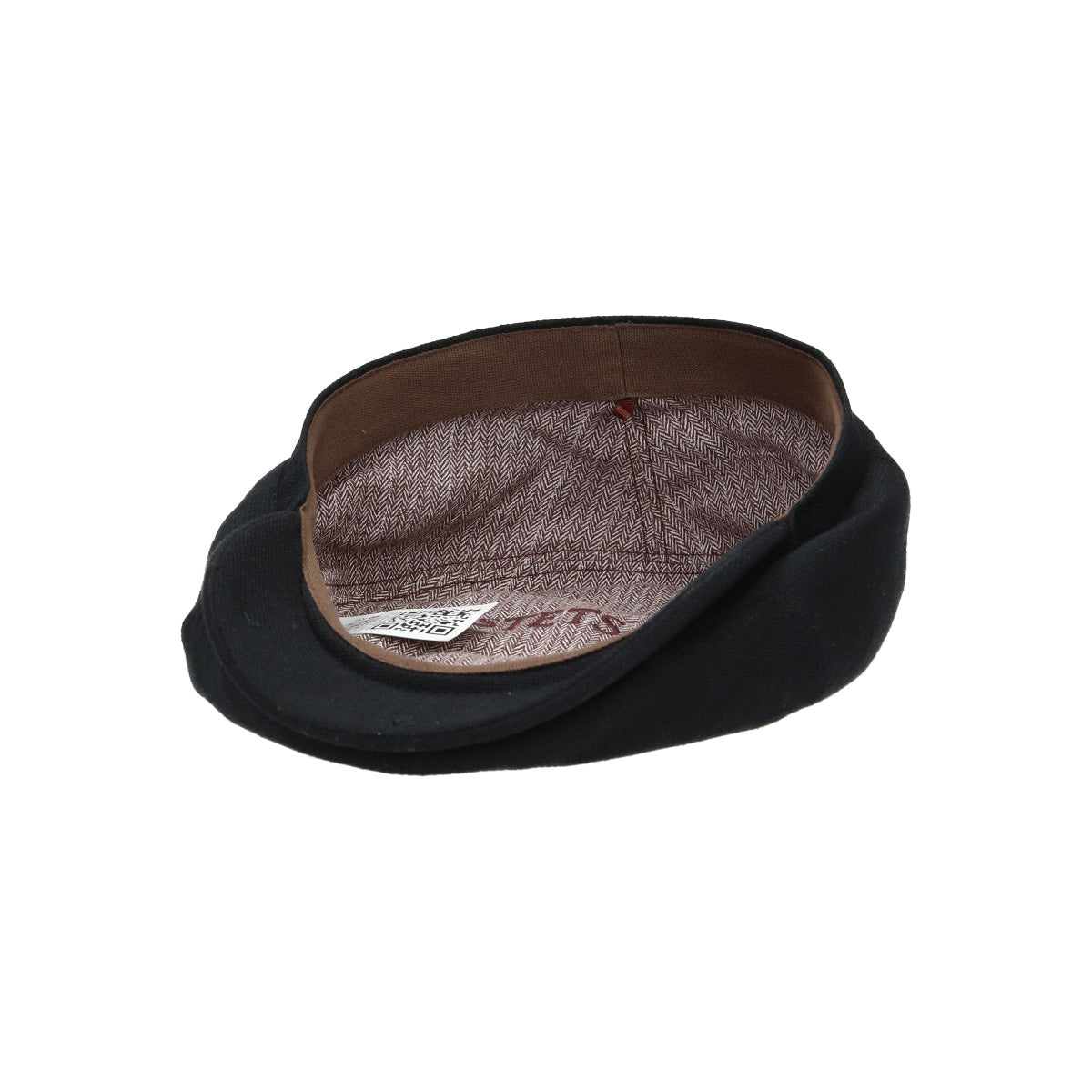 6-Panel Cap Virgin Wool/Cashmere schwarz