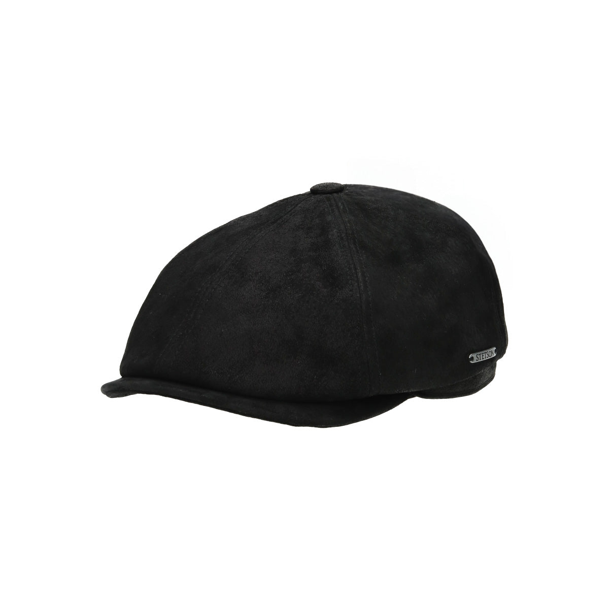 6-Panel Cap Pigskin schwarz