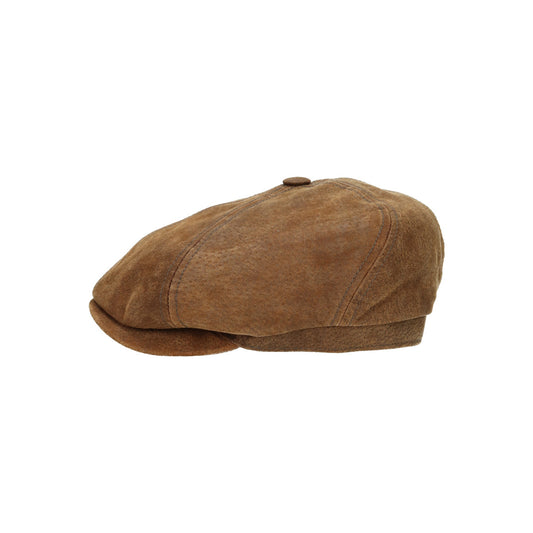 6-Panel Cap Pigskin braun