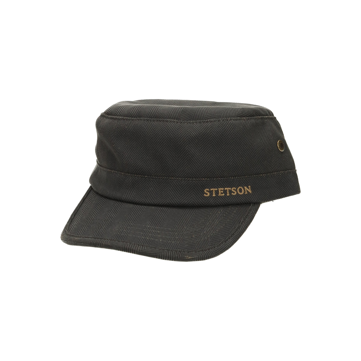 Army Cap Herringbone fischgrat grün schwarz