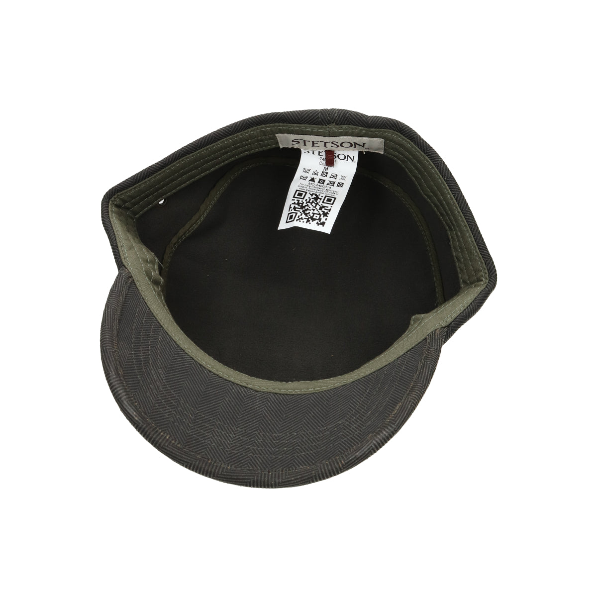 Army Cap Herringbone fischgrat grün schwarz