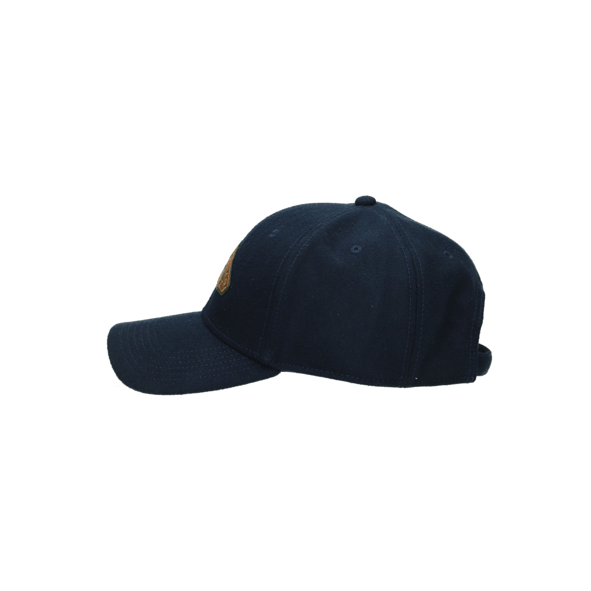 Baseball Cap Vintage Logo Patch Wool blau