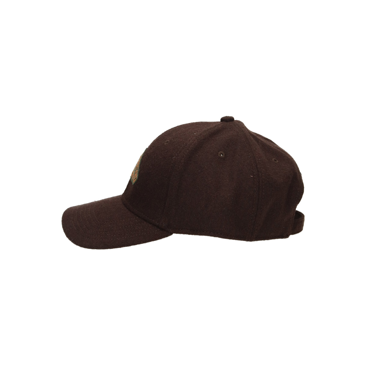 Baseball Cap Vintage Logo Patch Wool braun