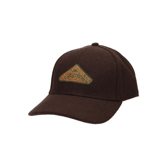 Baseball Cap Vintage Logo Patch Wool braun