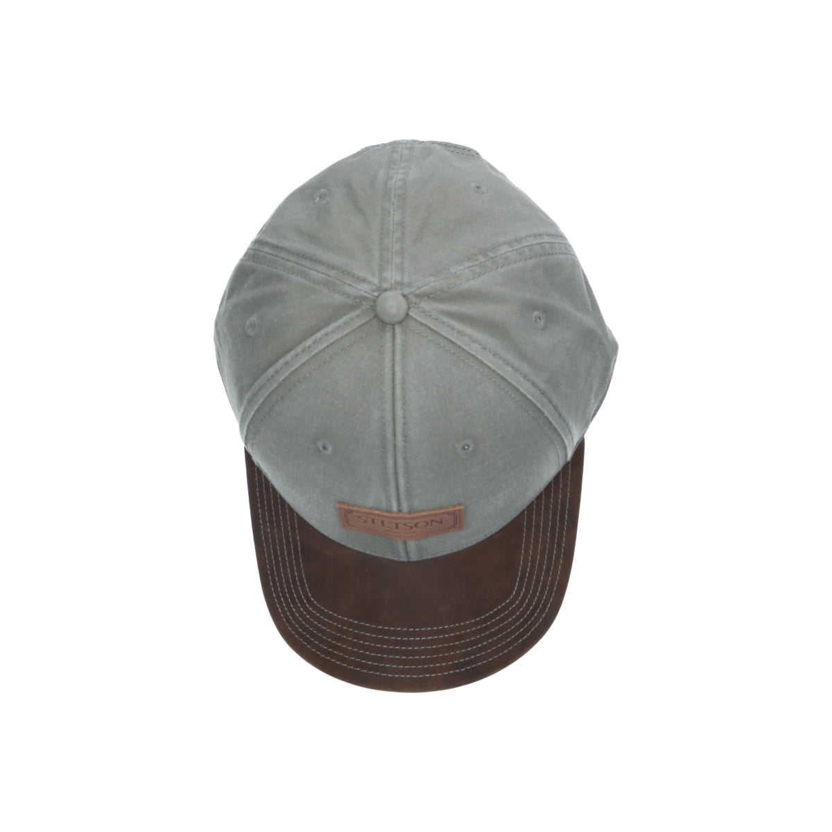 Baseball Cap Cotton Vintage oliv grau