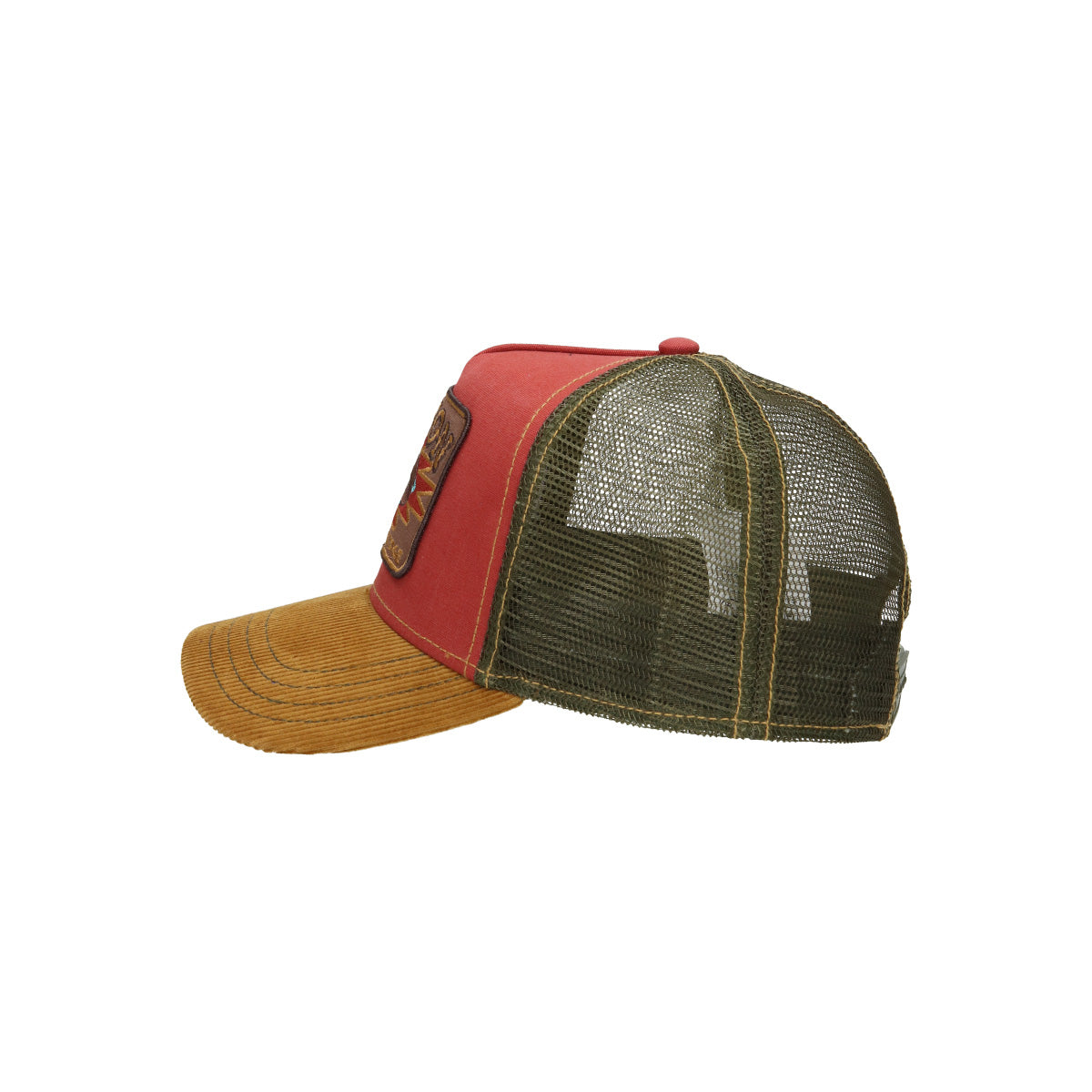 Trucker Cap Skull braun rot