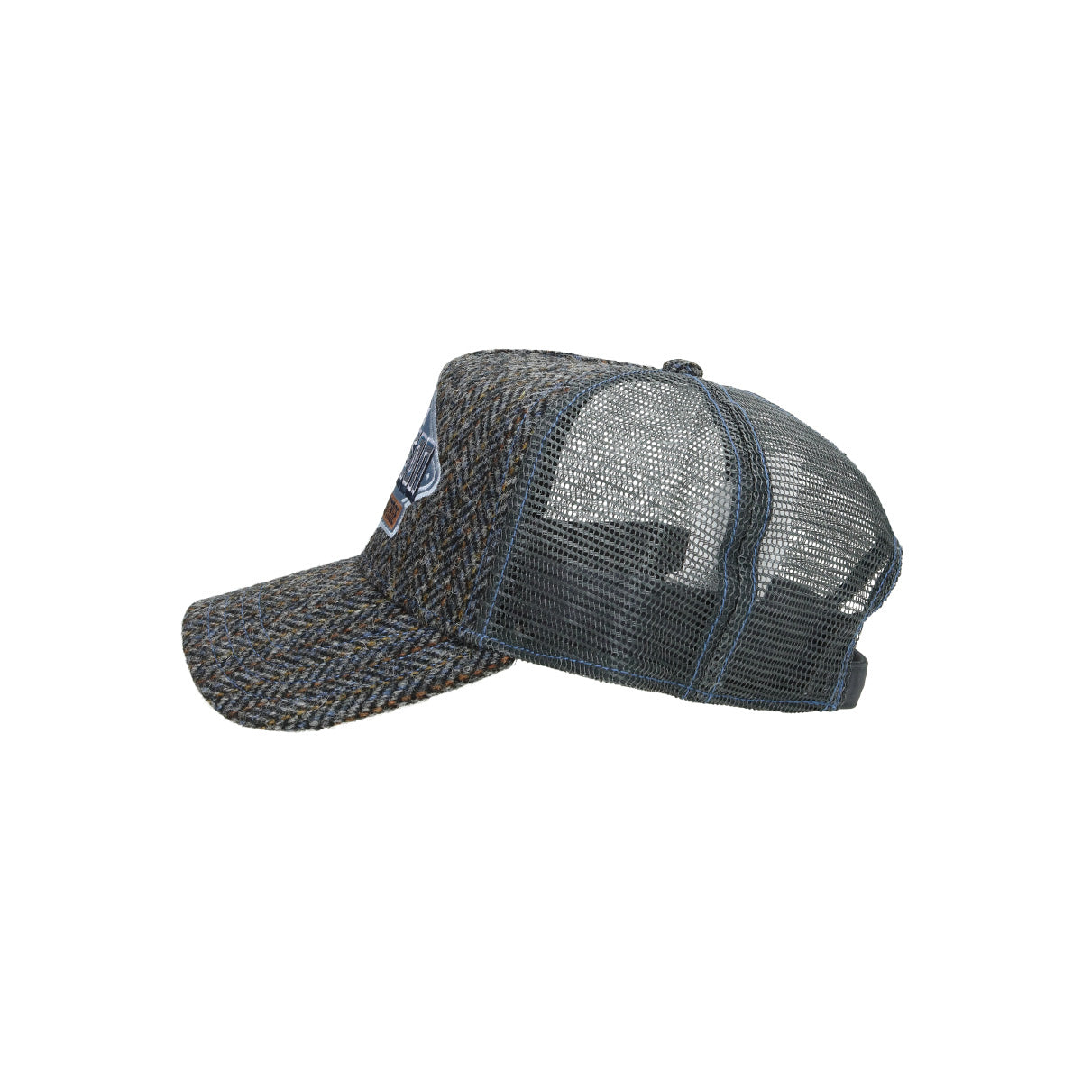 Trucker Cap Harris Tweed grau