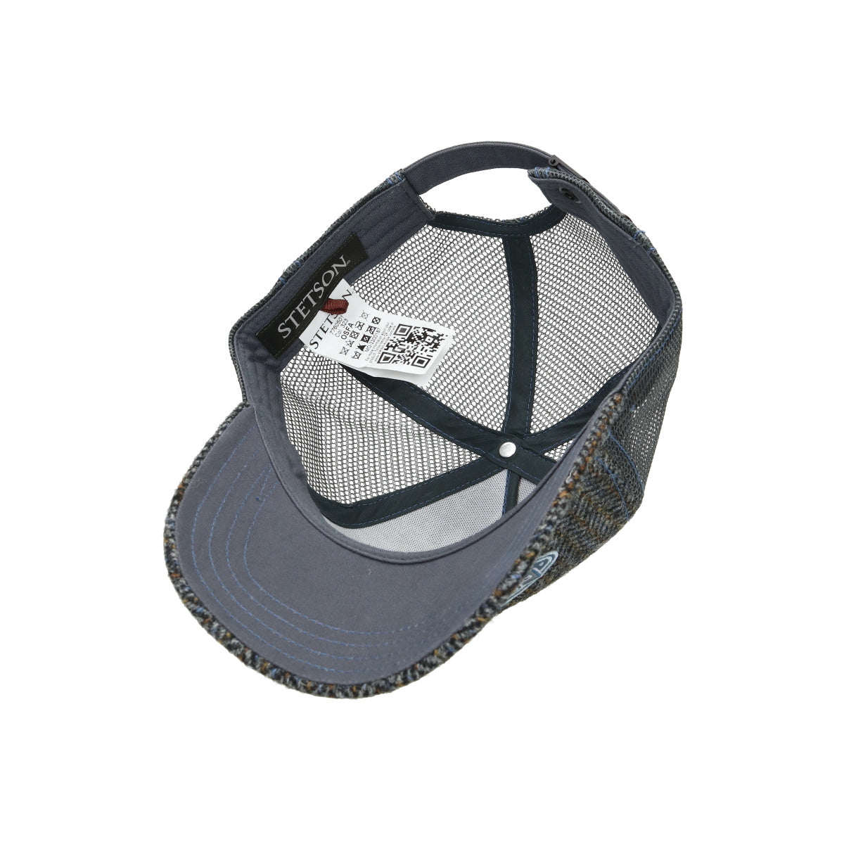 Trucker Cap Harris Tweed grau
