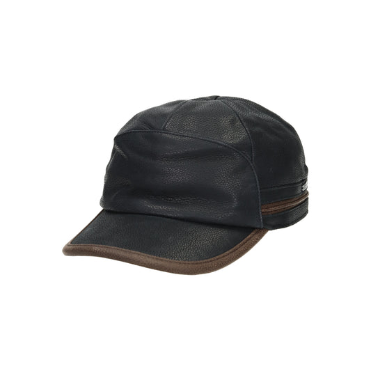 Baseball Cap Cowhide EF dunkelbraun/ schwarz