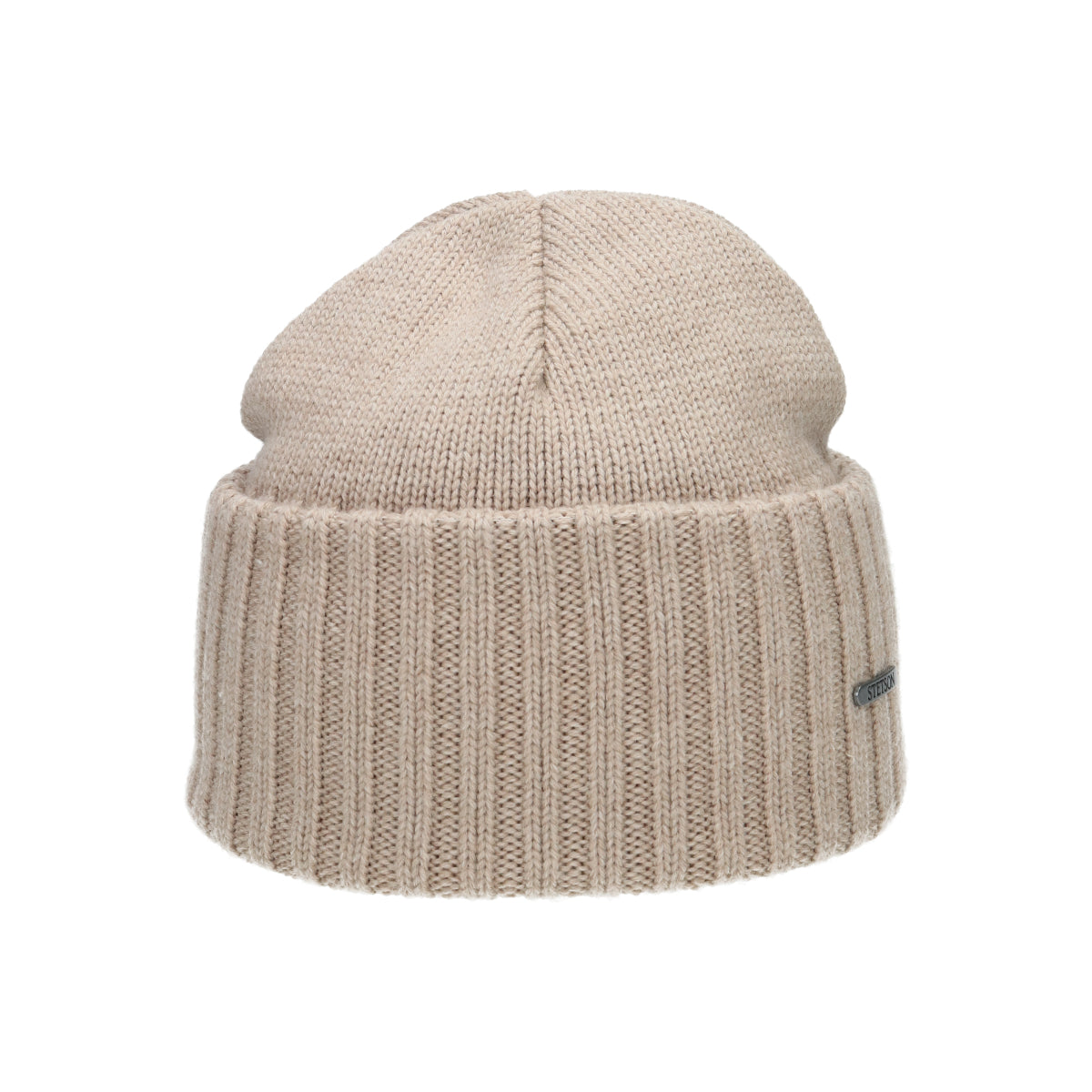 Beanie Merino light hazel grau