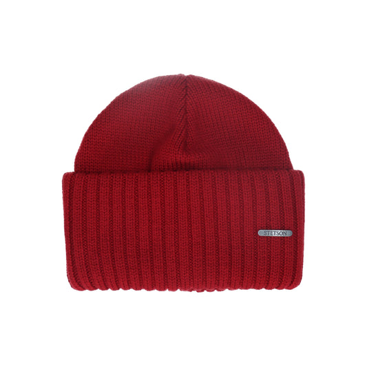 Beanie Merino Wool rot