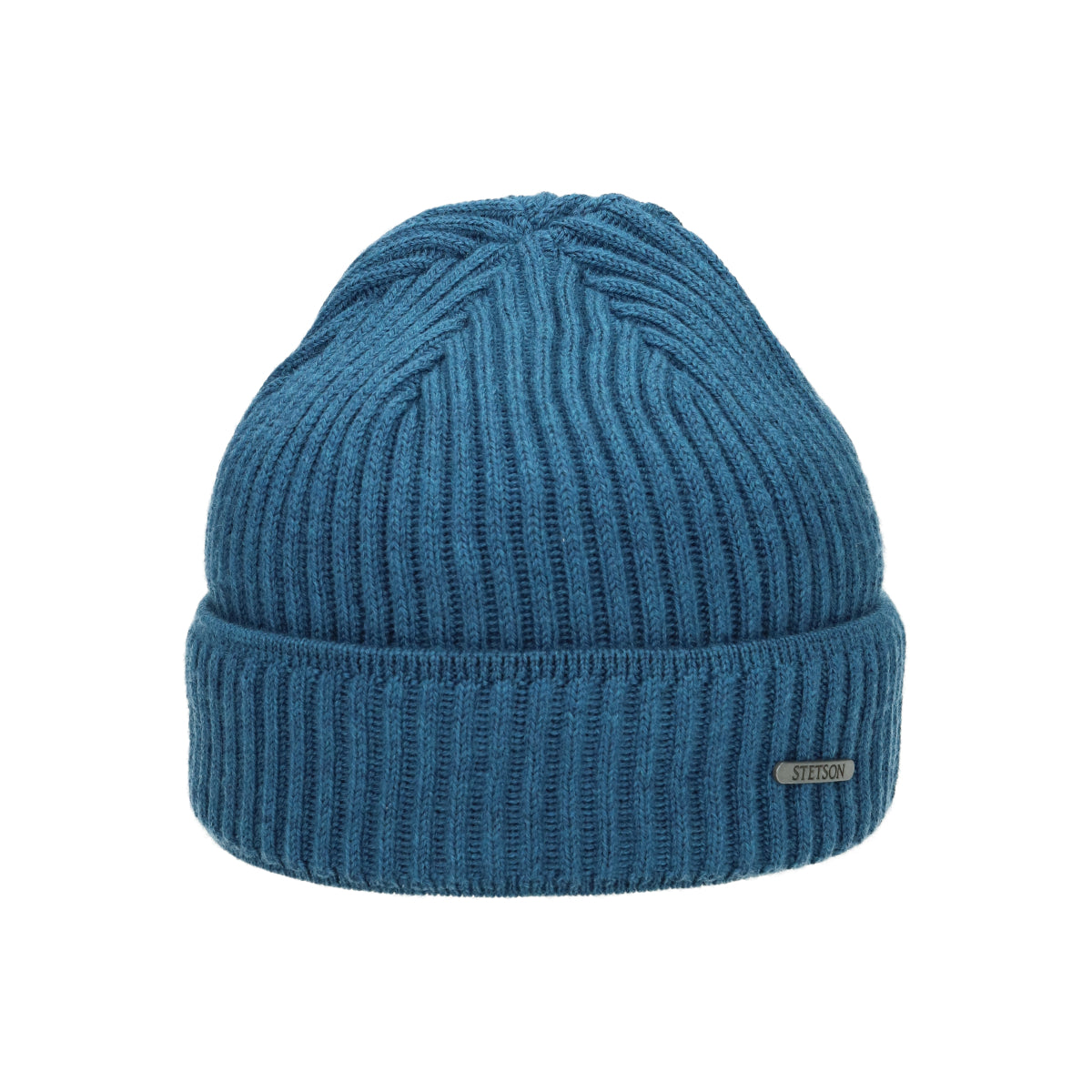 Beanie Merino blau