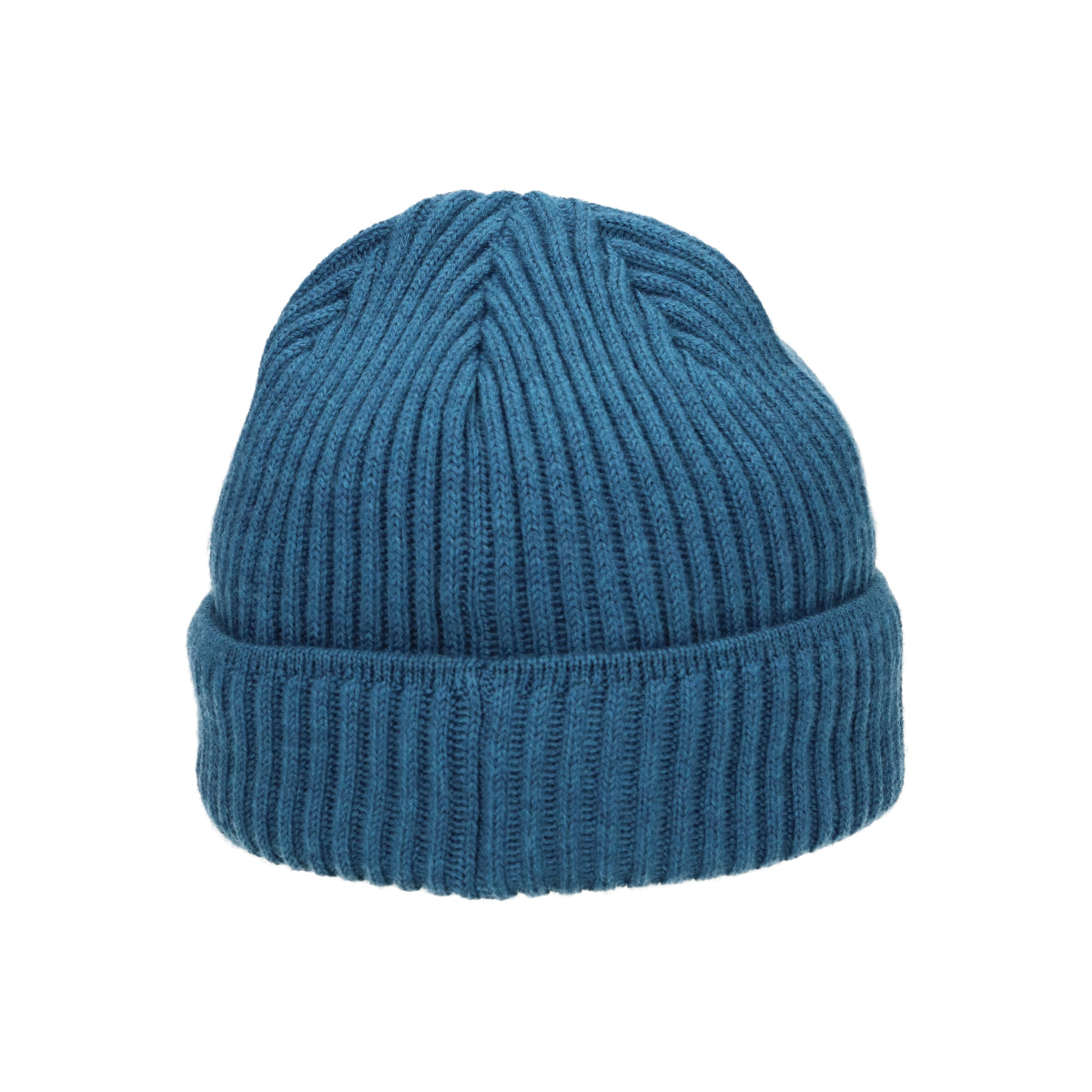 Beanie Merino blau