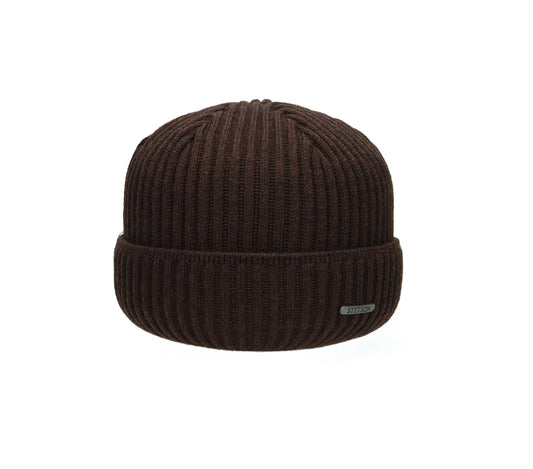 Beanie Merino braun