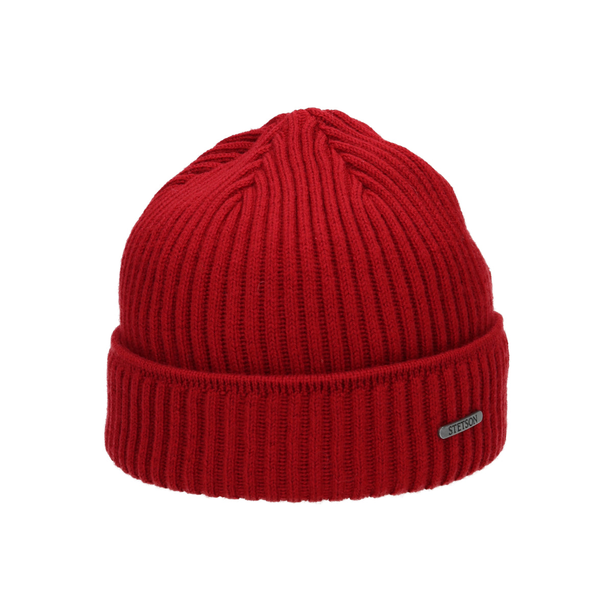 Beanie Merino rot