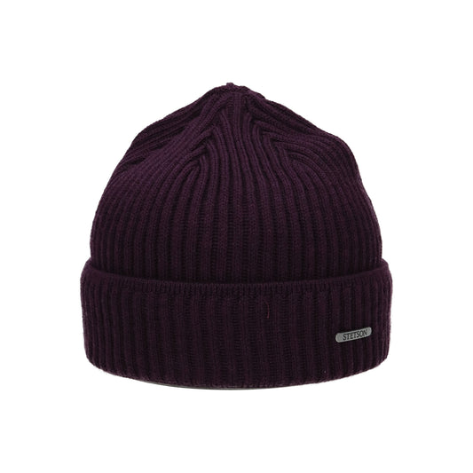 Beanie Merino lila