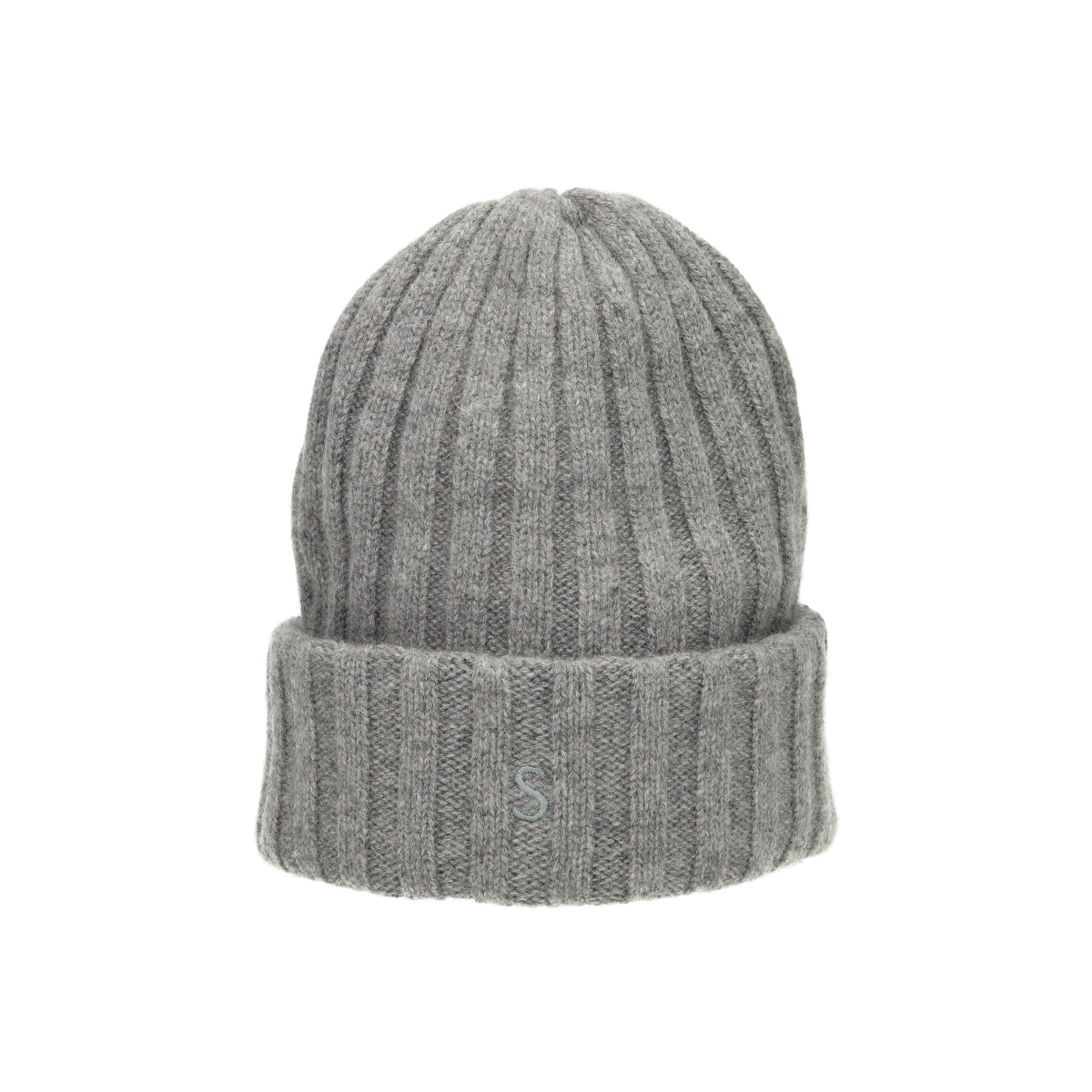 Beanie Cashmere grau