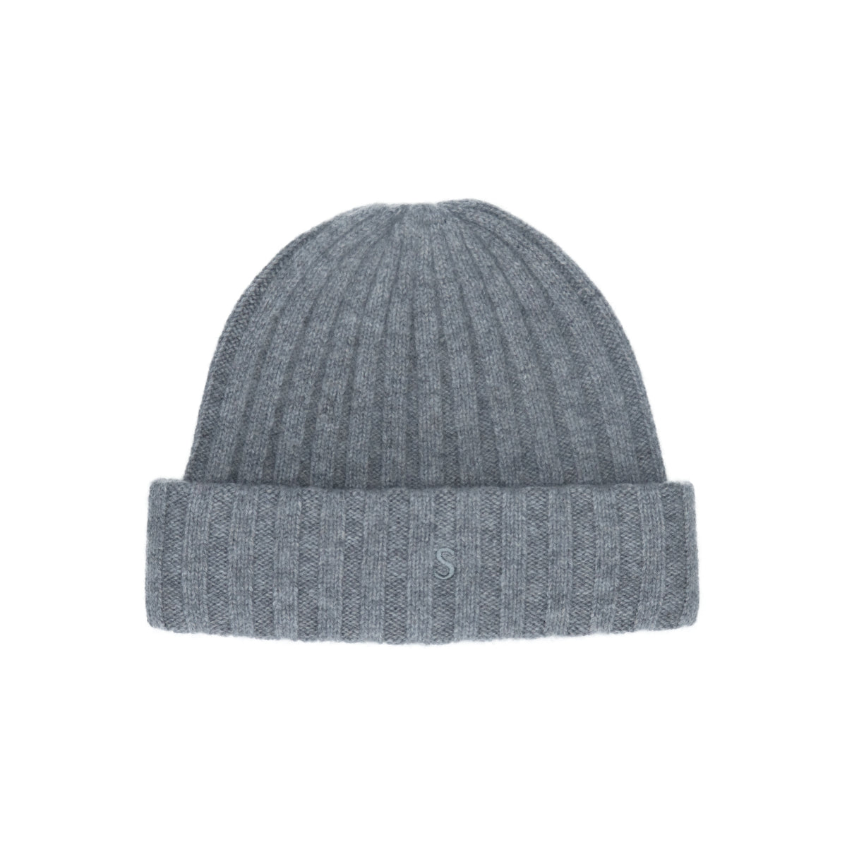 Beanie Cashmere grau