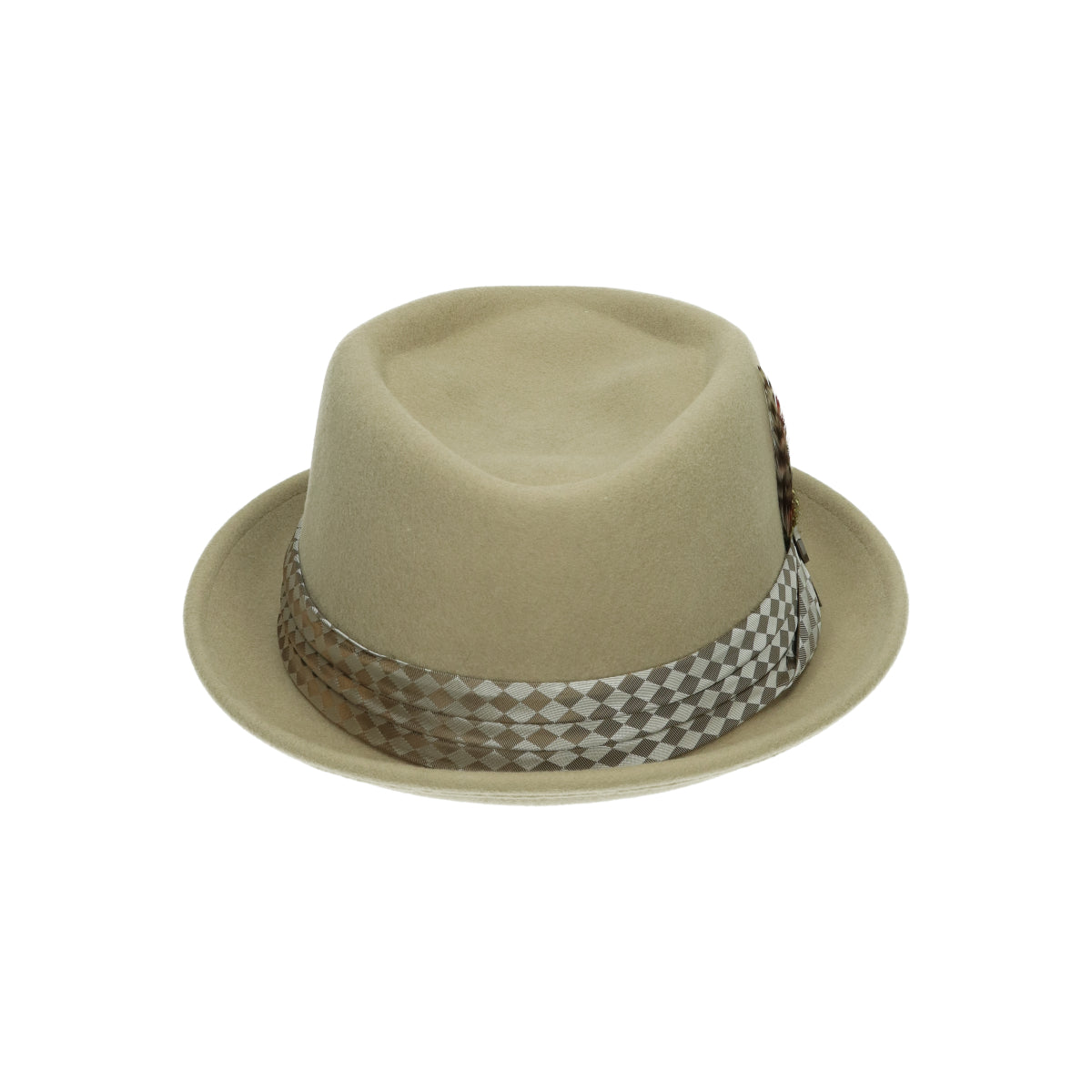 Stout Pork Pie sand/sandk check beige