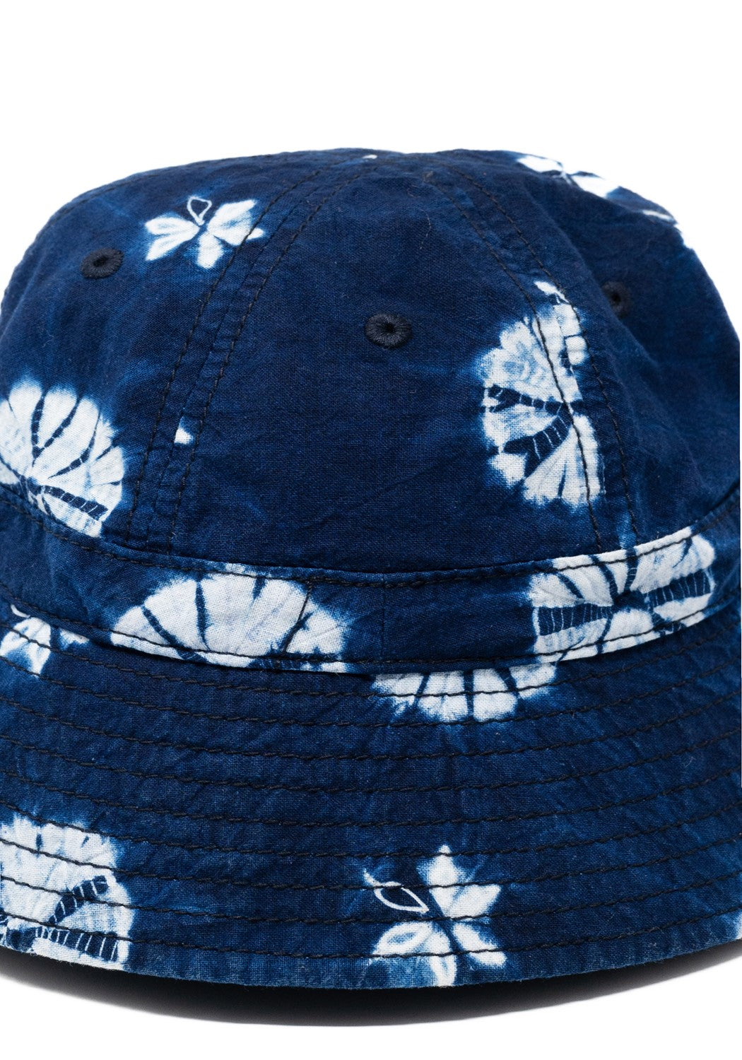 Bucket Cotton floral blau