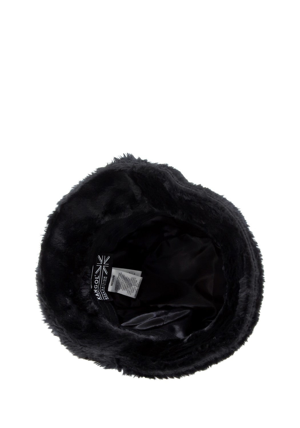 Faux Fur Bucket solid black