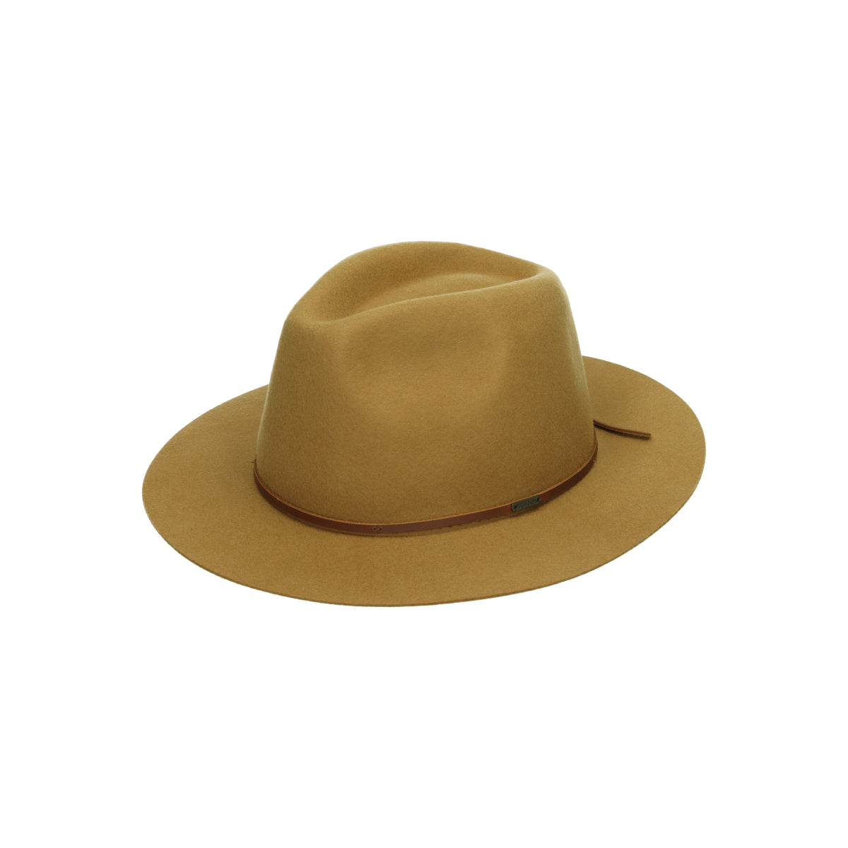 Wesley Packable Fedora golden brown braun