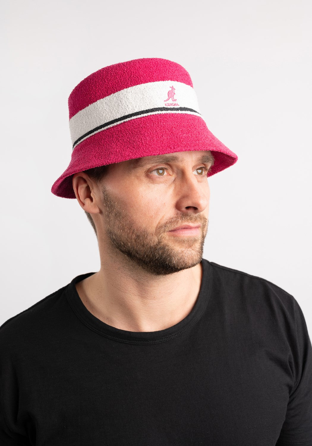 Bermuda Stripe Bucket electric pink