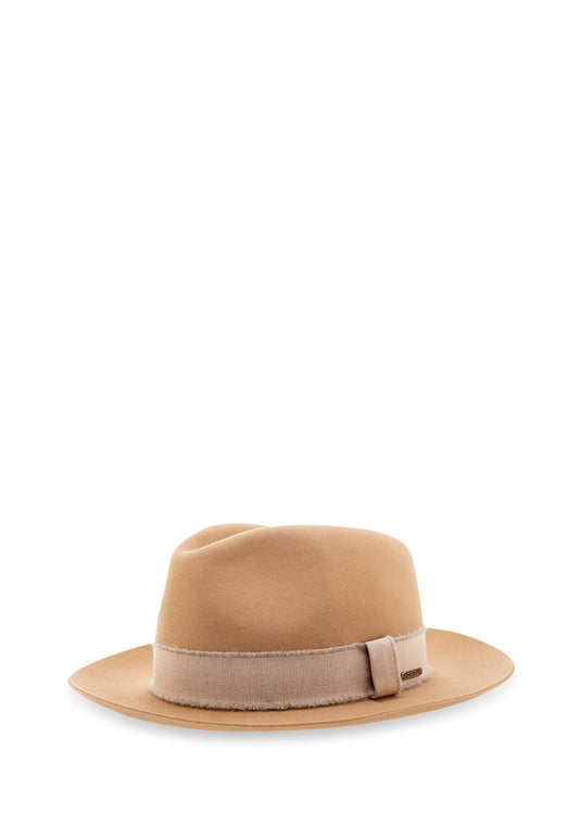 Fedora Furfelt beige dunkel