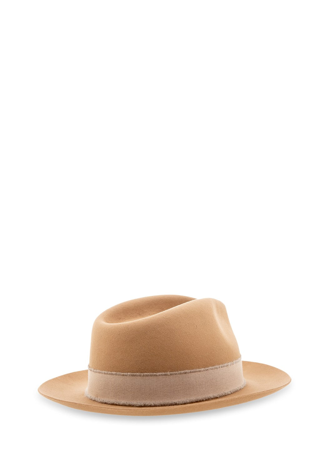 Fedora Furfelt beige dunkel