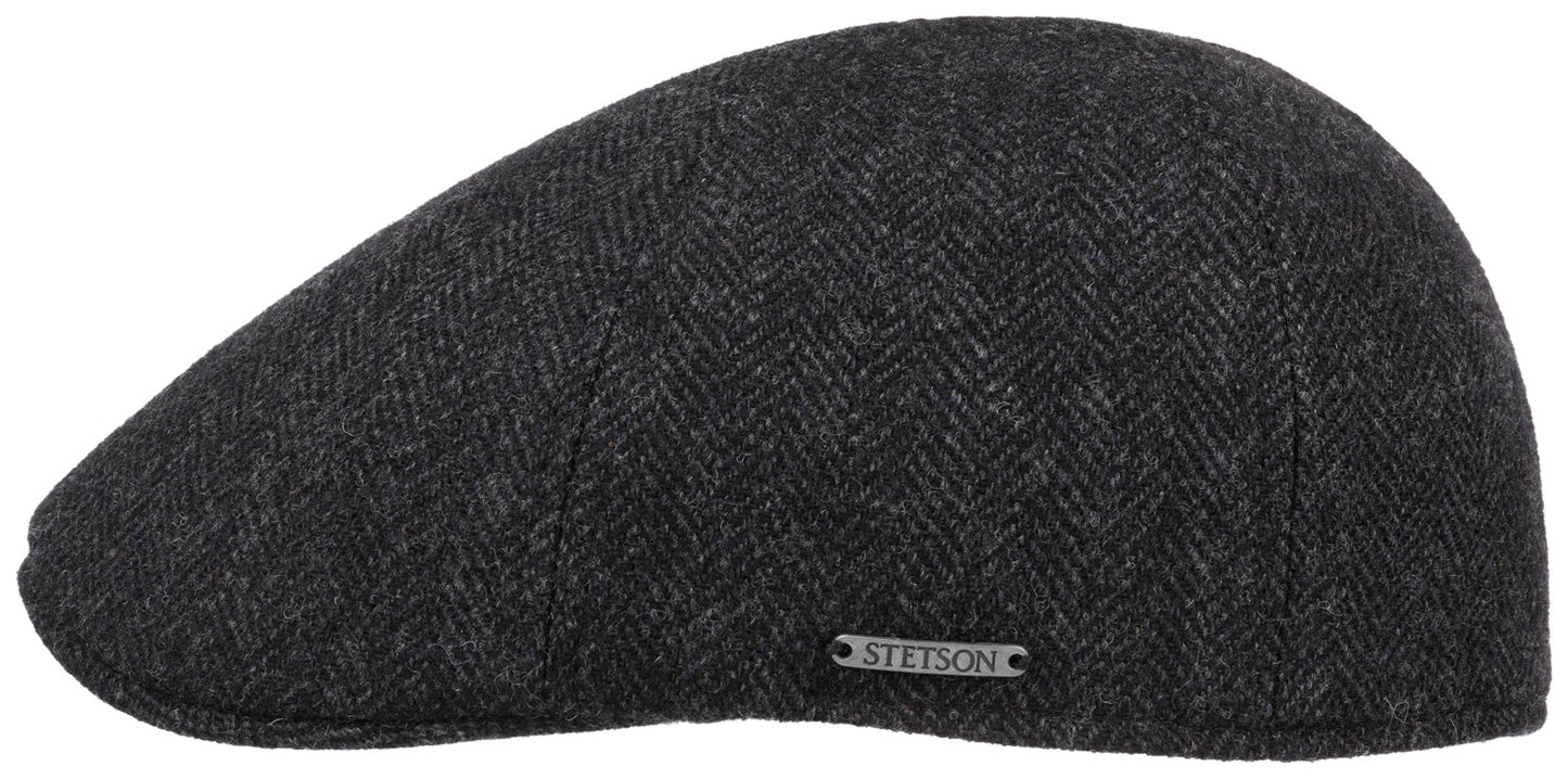 Texas Wool Herringbone fischgrat schwarz grau