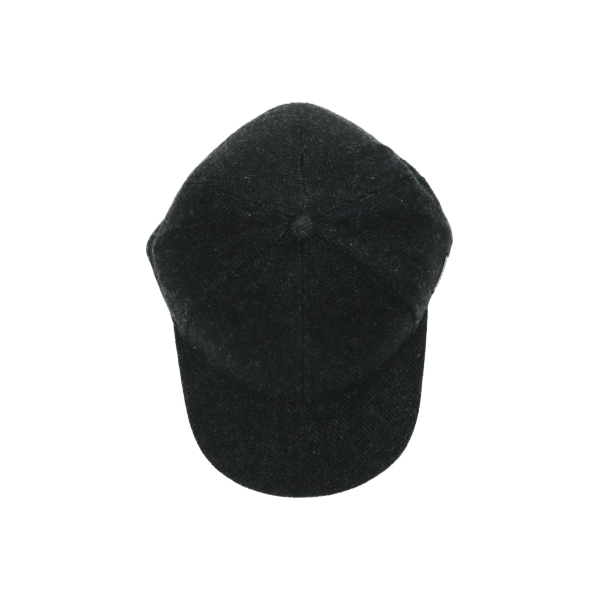 Baseball Cap Wool Herringbone fischgrat schwarz