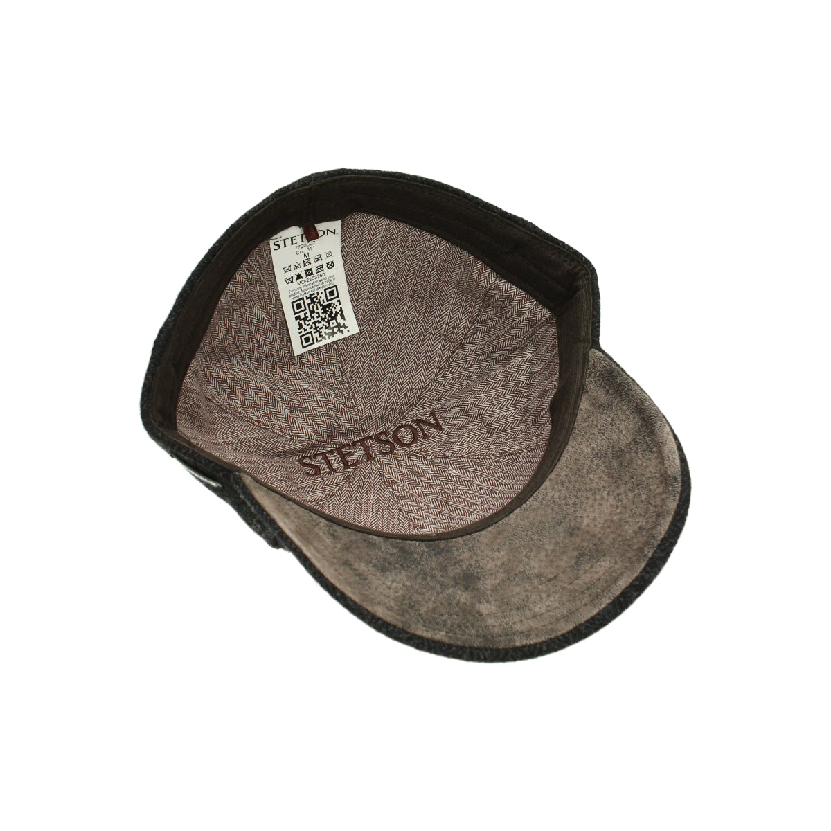 Baseball Cap Wool Herringbone fischgrat schwarz