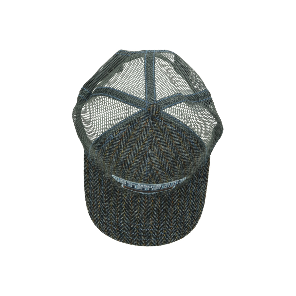 Trucker Cap Harris Tweed grau