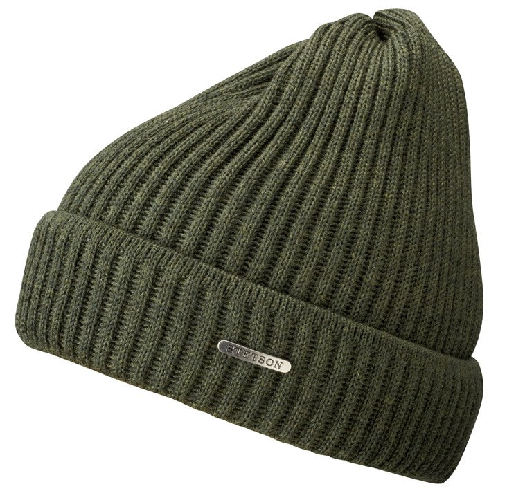 Beanie Merino Wool dunkelgrün