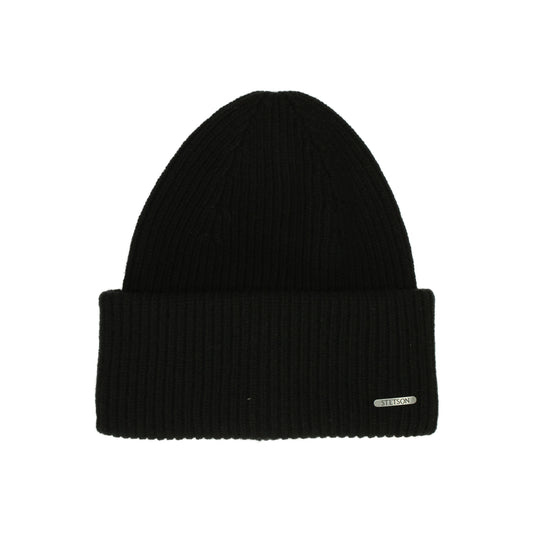 Beanie Merino schwarz