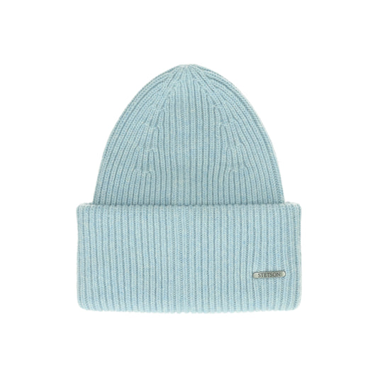 Beanie Merino hellblau