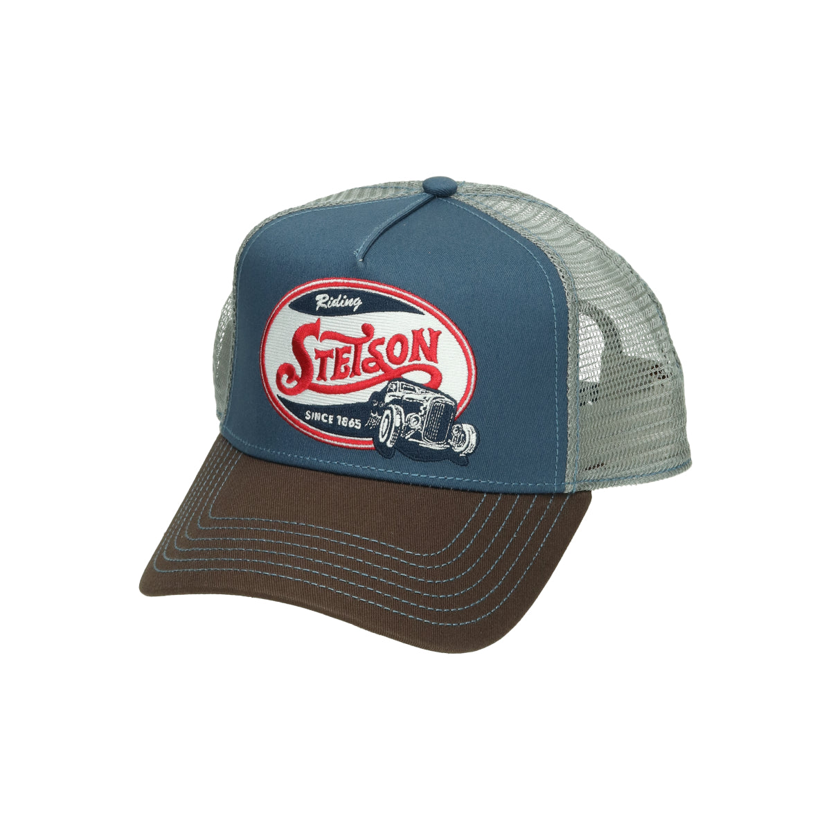 Trucker Cap Hot Rod braun blau