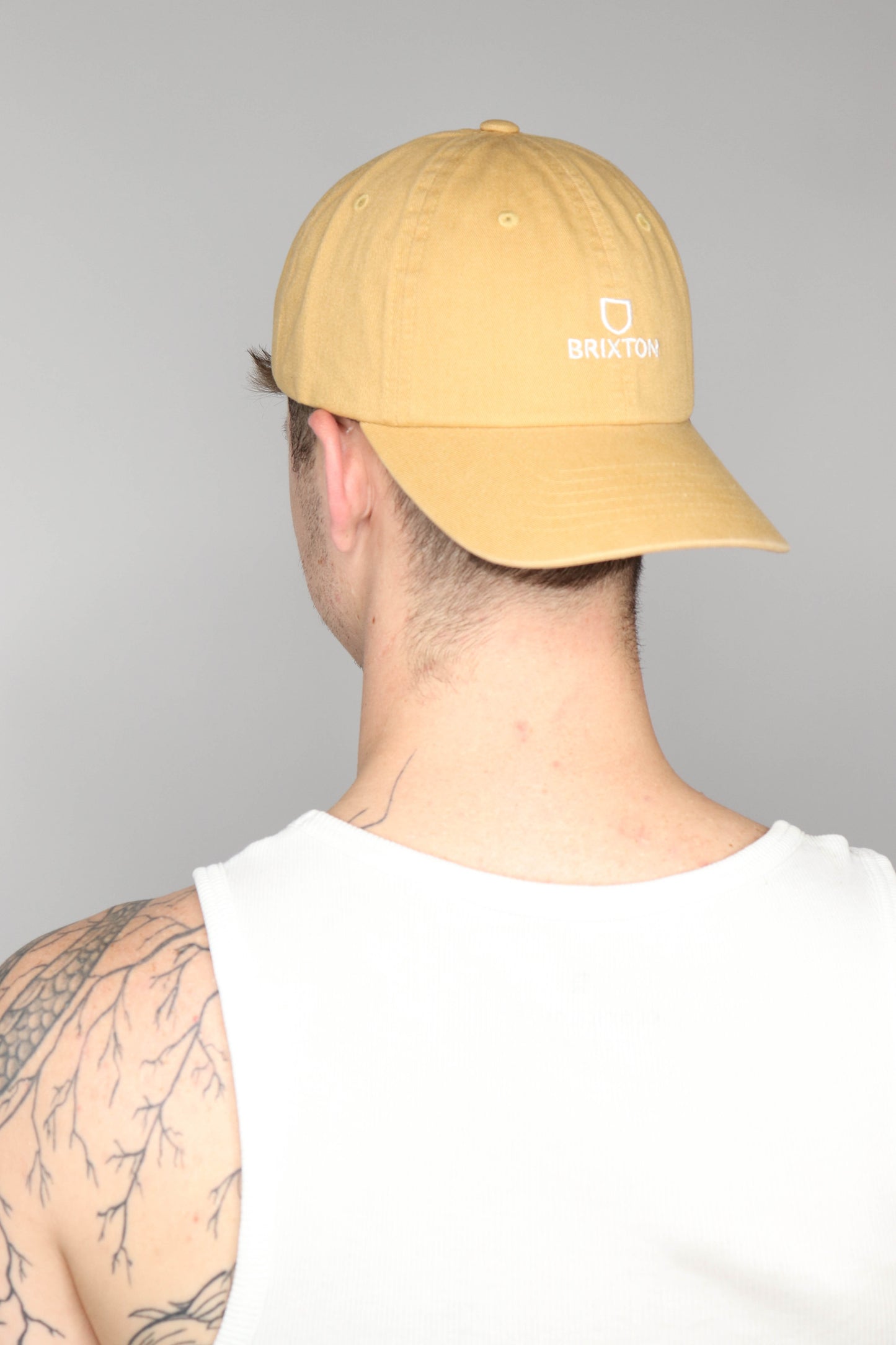 ALPHA LP CAP golden brown vintage wash