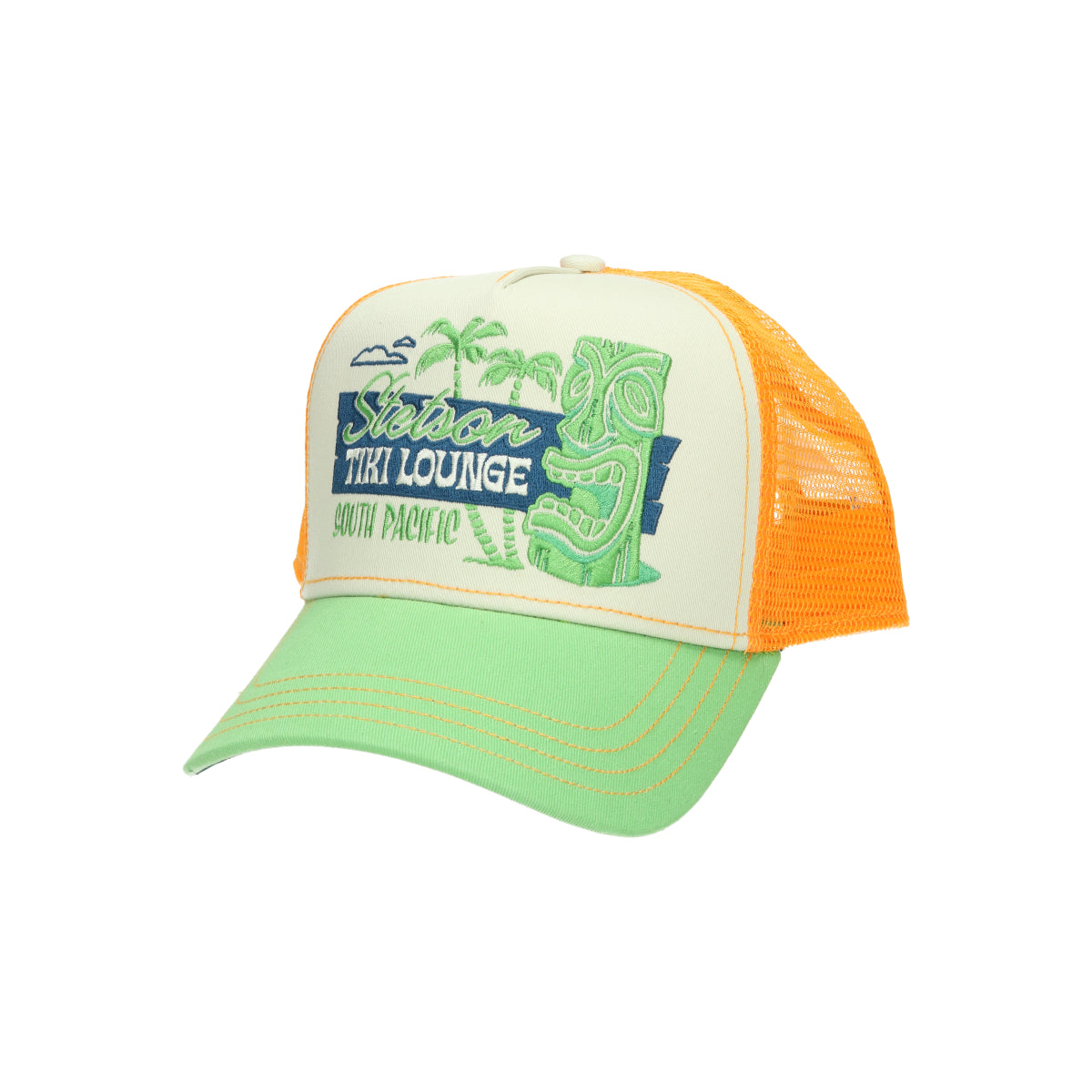 Trucker Cap Tiki Lounge orange gruen multi